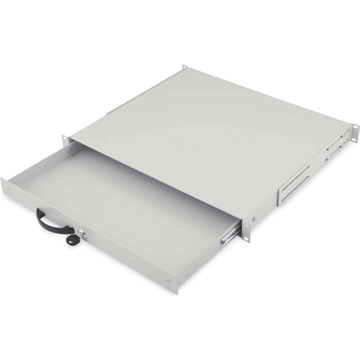 Cassetto DIGITUS 1U 483 mm grigio con chiusura a chiave
