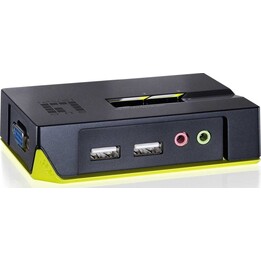 KVM-Switch USB 2x Level One Audio