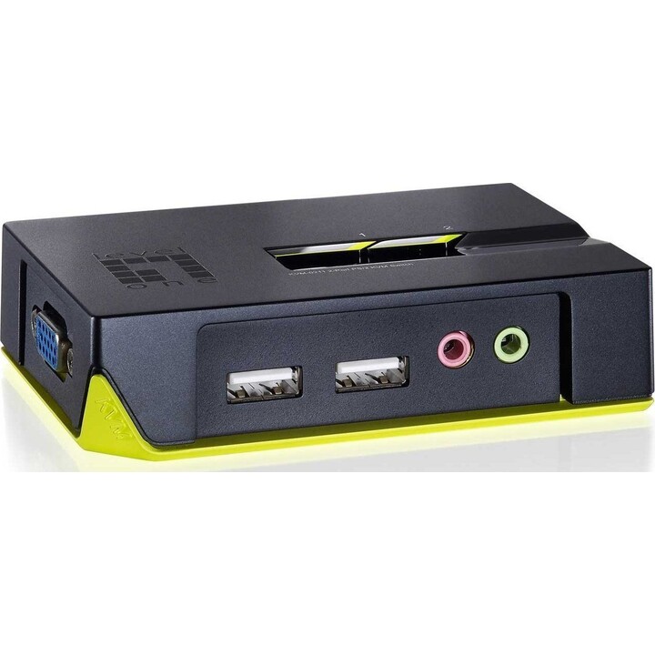 Conmutador KVM USB 2x Audio de nivel uno