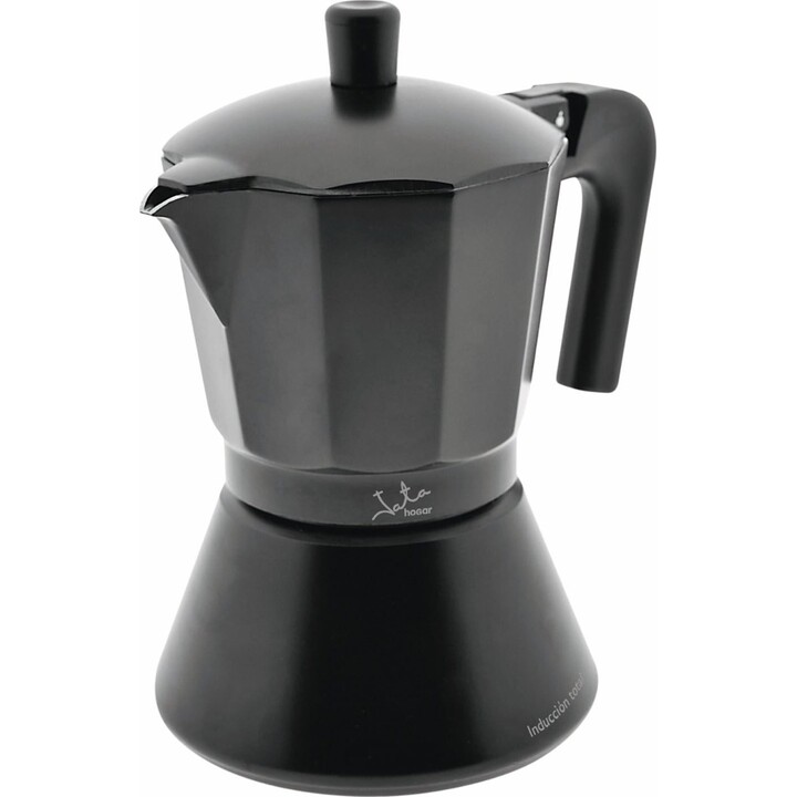 Jata Hogar Cafetière italienne à induction 5.7x4.7x8.0 in Black