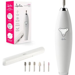 Jata set manicura y pedicura 6 accesorios recargable blanco jbsm1200