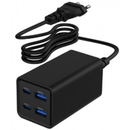 GEMBIRD USB POWERDELIVERY GAN 4-PORT 65W FAST CHARGER BLACK