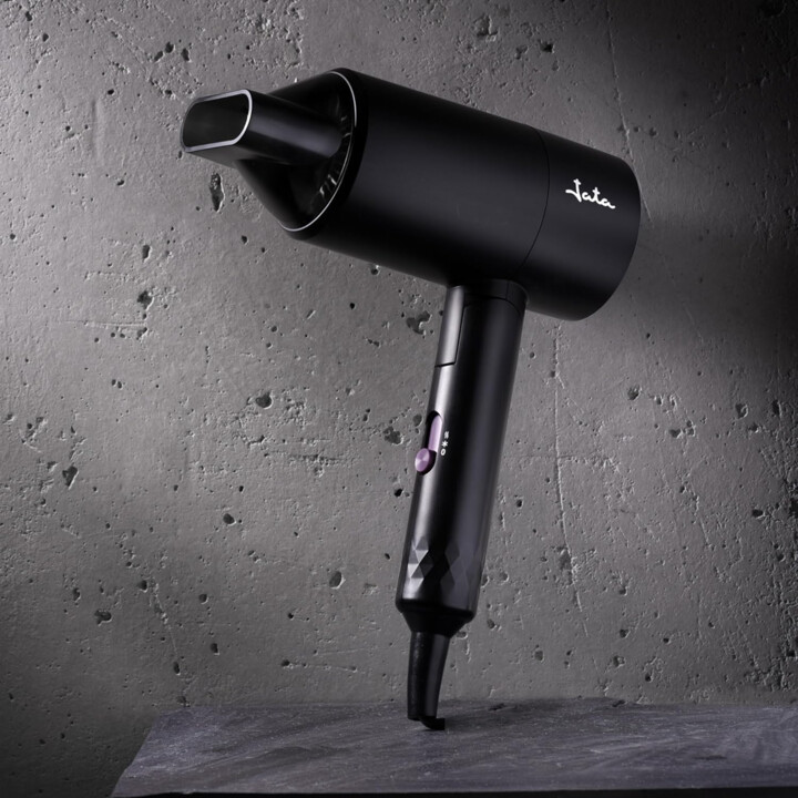 JATA JBSC1430 - Secador de cabelo de viagem de 2200 W com pega dobrável - 2 velocidades e temperaturas, proteção contra sobreaqu