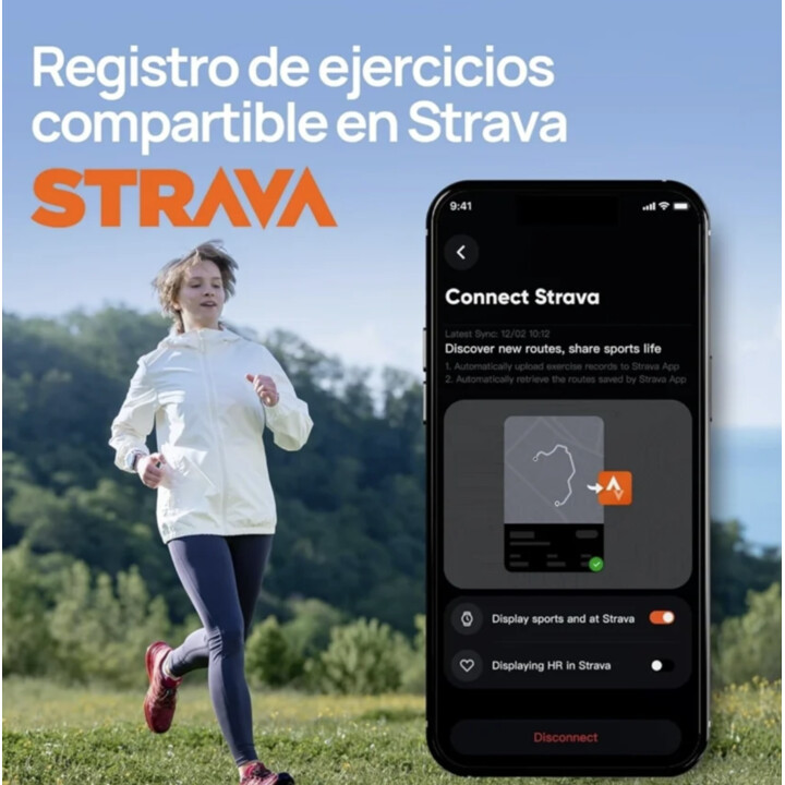 Mibro Gs Active 2 Smartwatch mit Handgelenkstatistiken, GPS, 5 ATM wasserdicht, 1,32" AMOLED-Display, 20 Tage Batterielaufzeit, 