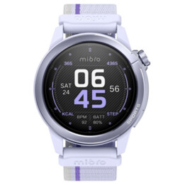 Mibro GS Active 2 Smartwatch, Statistiche Padel, GPS, 5ATM, Display AMOLED da 1,32", Auto 20 giorni, Lilla