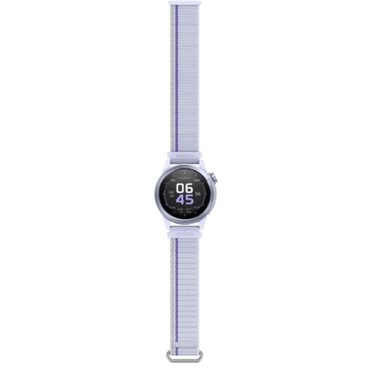 Mibro GS Active 2 Smartwatch, Padel-Statistik, GPS, 5ATM, 1.32" AMOLED Display, 20-Tage-Automatik, fliederfarben