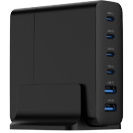 GEMBIRD 6-PORT FAST CHARGER 75W 4xUSB-C / 2xUSB-A