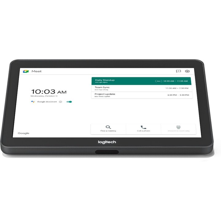 Logitech Tap 939001950 Controller touch HD da 10,1 pollici Kit CAT5e USB C HDMI Teams Zoom Sensore di movimento