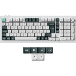 Keychron Q5H-P1 Teclado com interrutor magnético de efeito Hall sem fios 96% Branco
