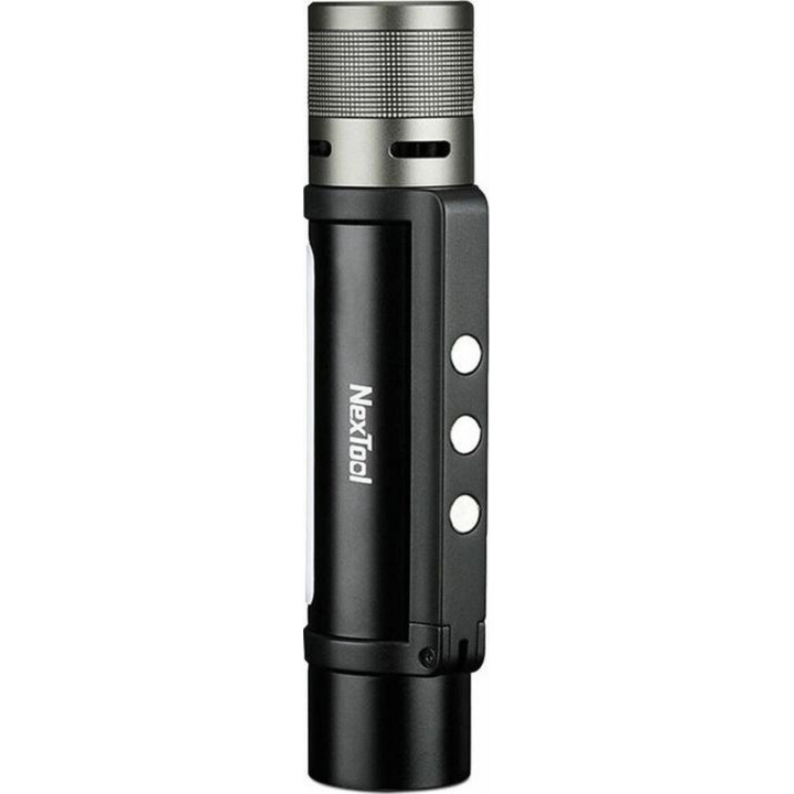NexTool Thunder 1000lm Rechargeable LED Tactical Flashlight, Black