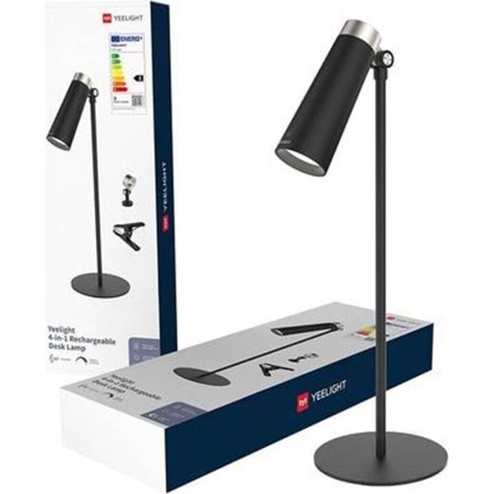 Yeelight 4-in-1 Wireless Desk Lamp with Magnetic USB-C Clip, Black