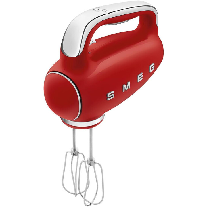 Miscelatore manuale Smeg HMF01RDEU con potenza di 250 W HMF01RDEU-rosso, acciaio inox, nero