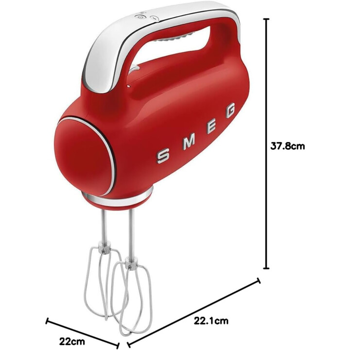 Smeg handmixer red hmf01rdeu