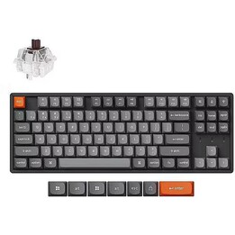 Keychron K8M-J3 Max 80% TKL Wireless Mechanical Keyboard Schwarz QMK VIA RGB 4000mAh Akku 1000Hz Polling