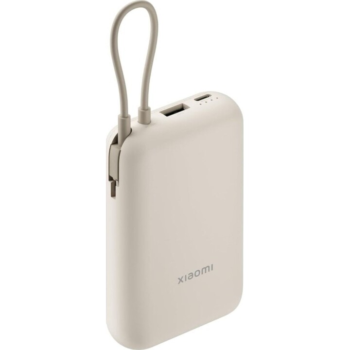 Cavo integrato Xiaomi Powerbank 10000mAh Beige