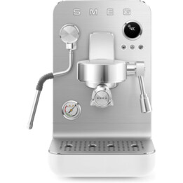 SMEG EMC02WHMEU, Cafetera expresso minipro Coleção, Branco (mate)