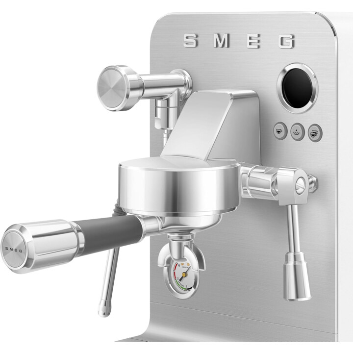 SMEG EMC02WHMEU, Cafetera expresso minipro Coleção, Branco (mate)