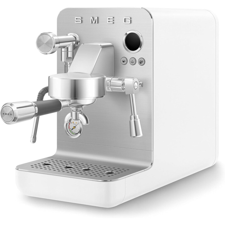 SMEG EMC02WHMEU, Cafetera expresso minipro Coleção, Branco (mate)