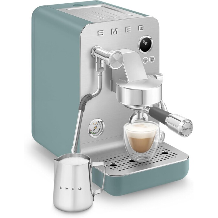 Smeg cafetera espresso colección verde esmeralda emc02egmeu