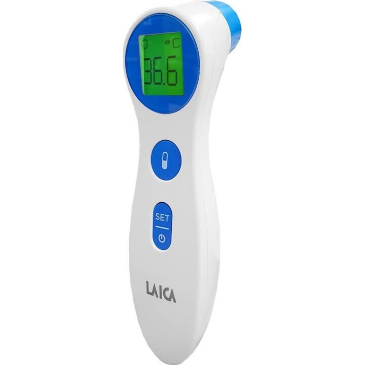 Laica infrared thermometer forehead, ear and liquids. batteries included th1000
