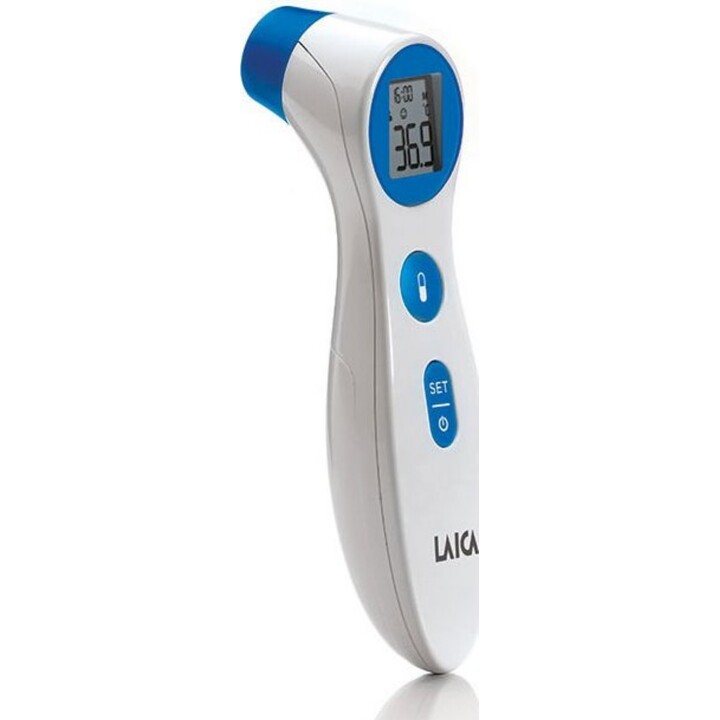 Laica infrared thermometer forehead, ear and liquids. batteries included th1000