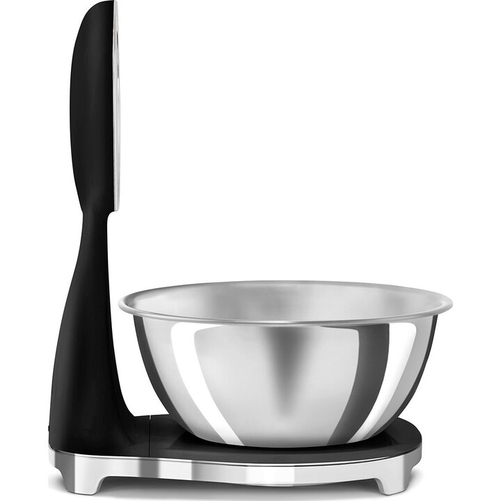 Balança de cozinha analógica e digital Smeg preta ksf01blww