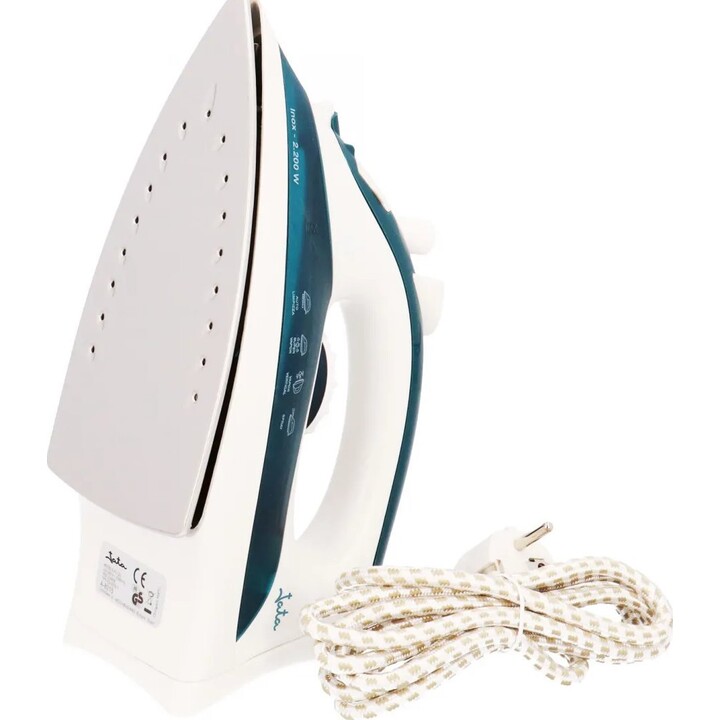 Jata ferro da stiro a vapore con piastra in acciaio inox a vapore verticale 20-25g/min 2200w blu-bianco pl120