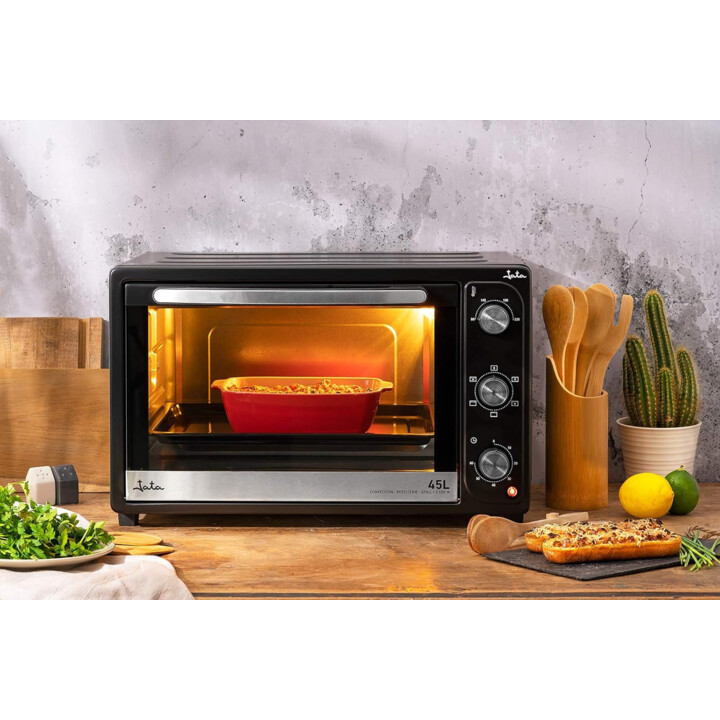 Forno Jata 4 funções assador-forno-grill-convecção 45l temporizador 2000w preto hn945