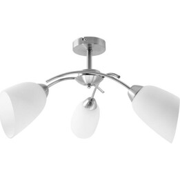 Activejet Classic hanging ceiling lamp NIKITA triple nickel 3xE27 for living room