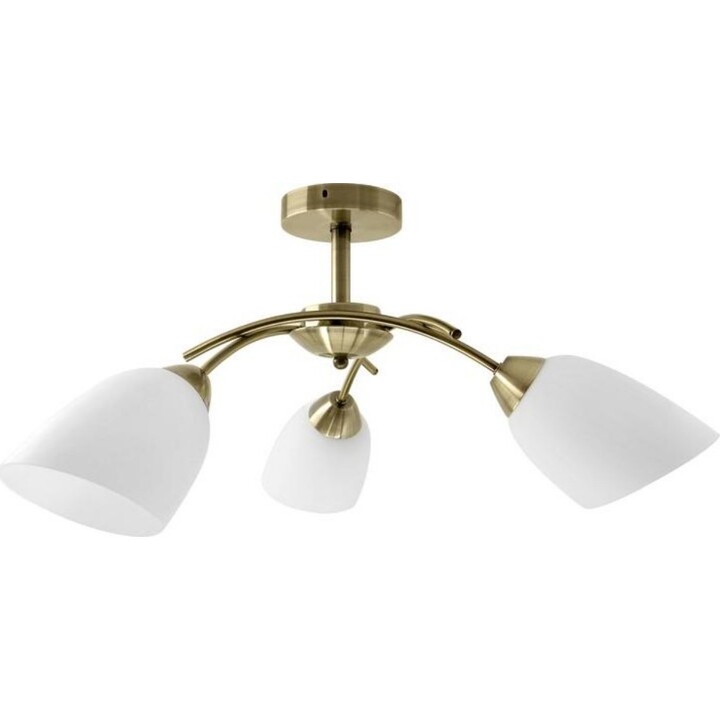 Activejet Luminaire de plafond classique lampe suspendue NIKITA Patina triple 3xE27 pour le salon
