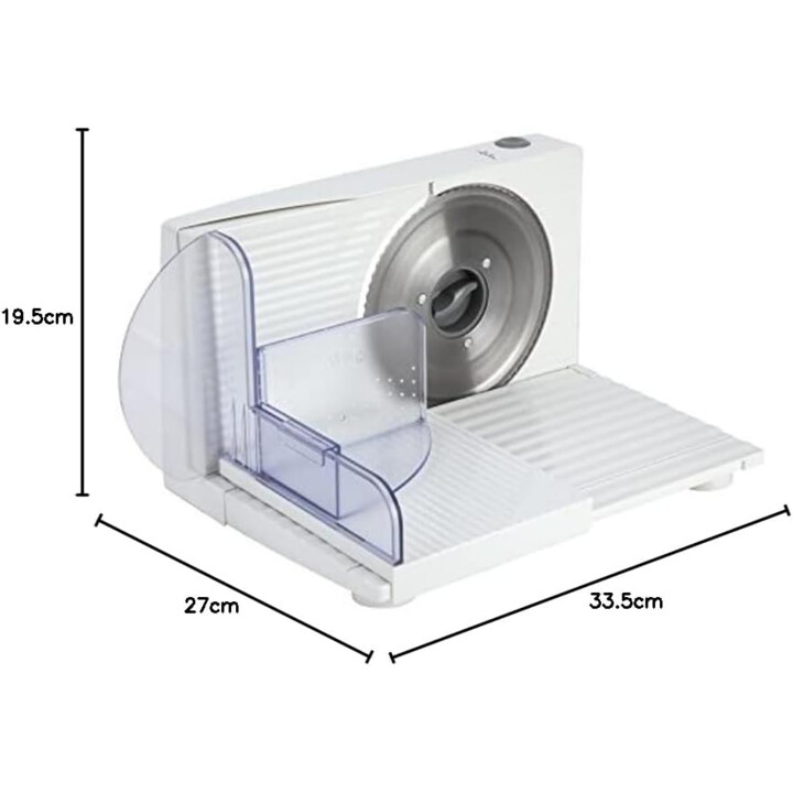Jata cold meat cutter 170mm disk 1 to 15mm cut 150w black jecf0300