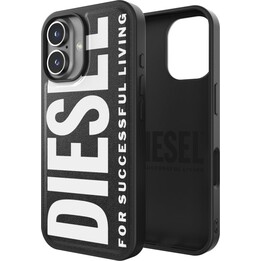 Funda moldeada Diesel Core con Magsafe FW24 para iPhone 16 en negro/blanco - 8720986293846