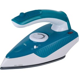 Jata plancha de vapor especial para viajes mango plegable 1000w azul-blanco jepl2810