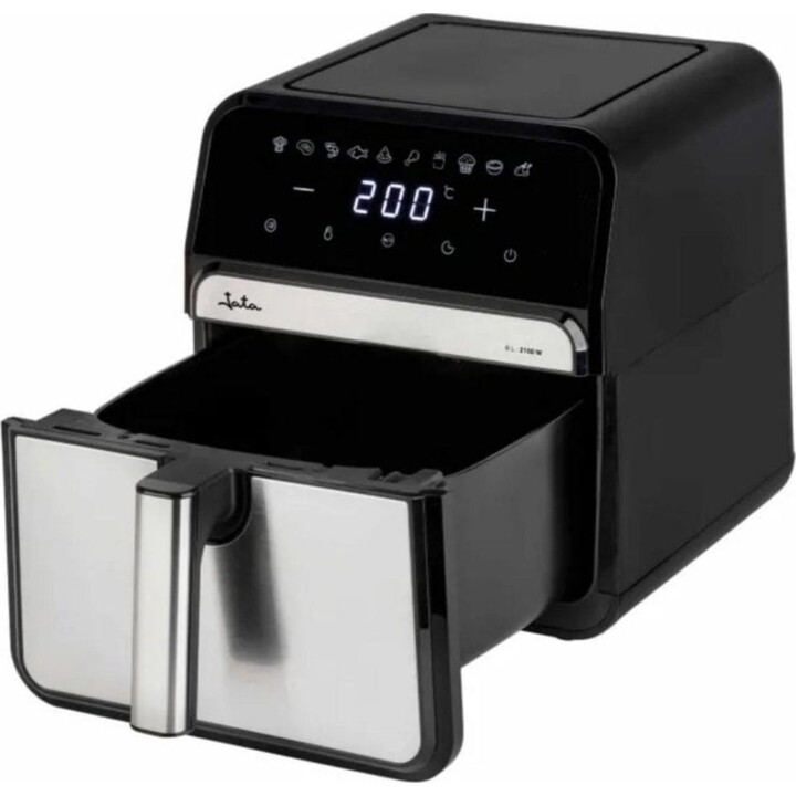 Friggitrice ad aria Jata JEFR1242 8L 2100W con doppio elemento riscaldante e pannello digitale