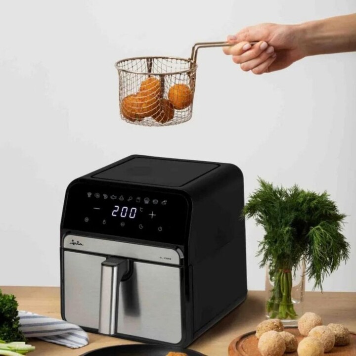 Friggitrice ad aria Jata JEFR1242 8L 2100W con doppio elemento riscaldante e pannello digitale