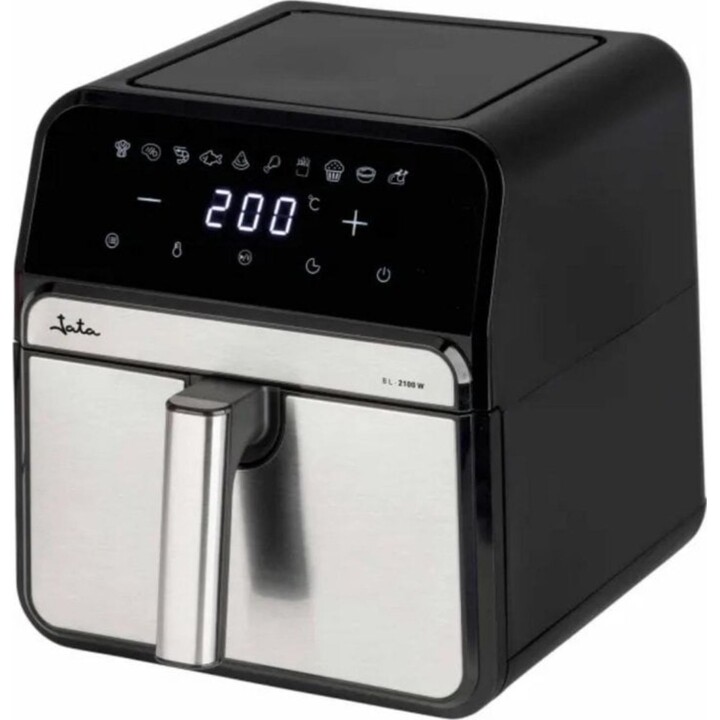Friggitrice ad aria Jata JEFR1242 8L 2100W con doppio elemento riscaldante e pannello digitale