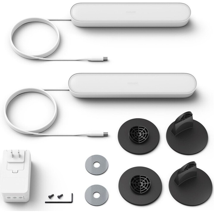 Lámpara Inteligente Philips Hue White and Colour Ambiance Play light bar/ Pack 2/ Blanca/ Precisa Philips Hue Bridge