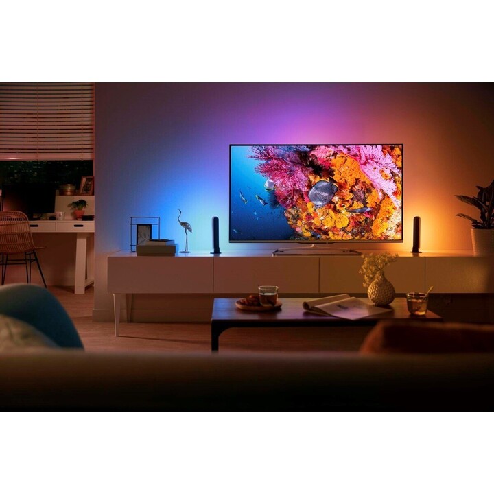 Lámpara Inteligente Philips Hue White and Colour Ambiance Play light bar/ Pack 2/ Blanca/ Precisa Philips Hue Bridge