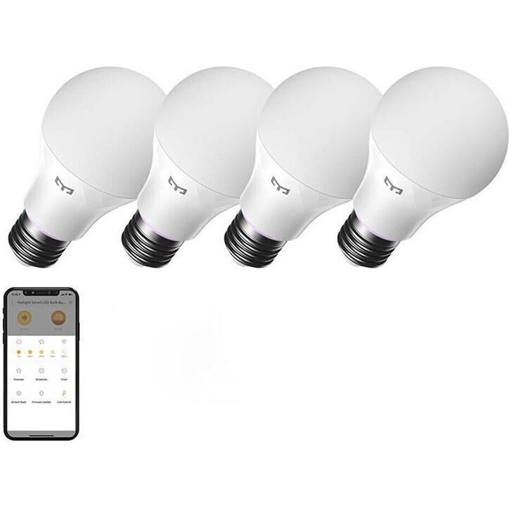 Yeelight W4 E27 Dimmable Smart Bulb 4 Units