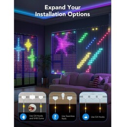 Govee H70B1 Smart RGBIC Luces de cortina 520 LED Multicolor 1.5x2m