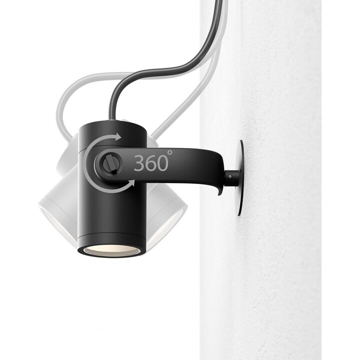 Philips Hue Lily 3 focos LED inteligentes para exteriores (IP44), luz LED blanca y luces de colores, Negro