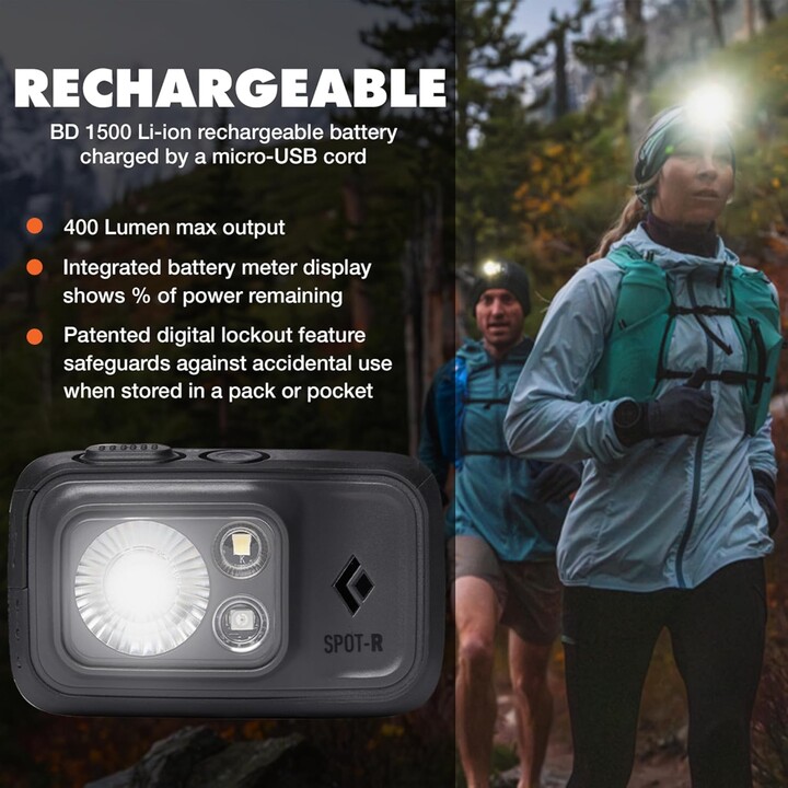 Black Diamond Spot 400 Headlamp, Gray