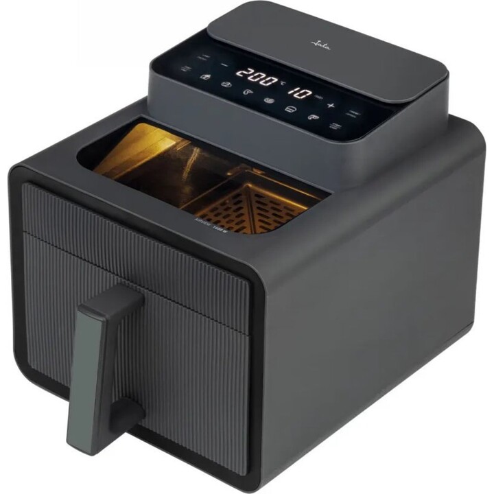 Jata friteuse transparente windows 7l timer 6 programmes 1600w black jefr1270
