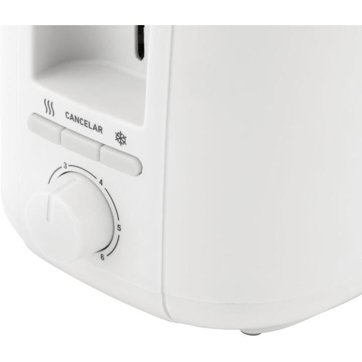 Jata Toaster 2x langer Schlitz 25x3cm automatische Brotzentrierung 7 Stufen auto-off 1400w weiß jett1584