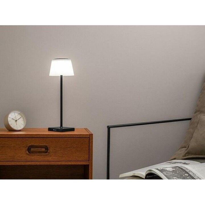 Tracer Home Pluto IP44 5V Wireless Nightstand Lamp, Black