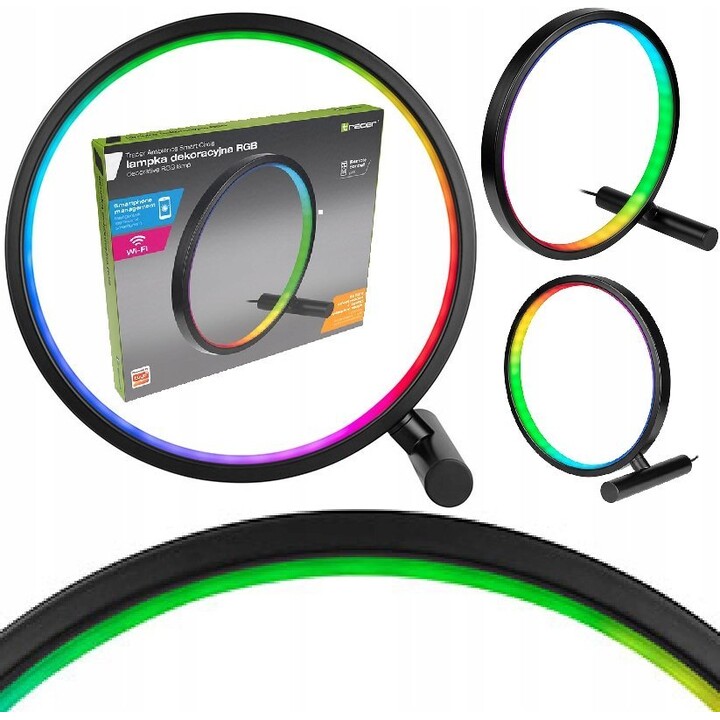 Candeeiro decorativo Tracer Ambience, multicolor, 9 W, preto
