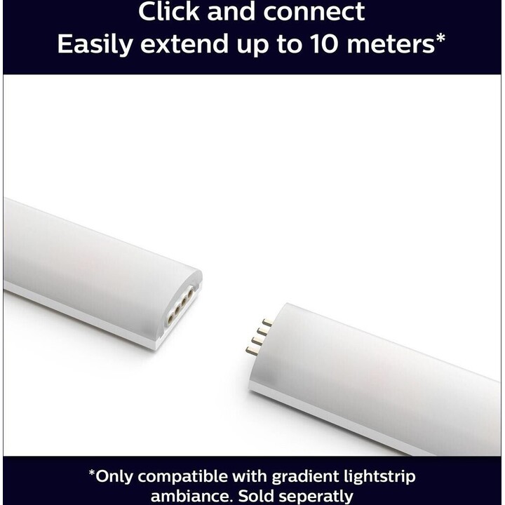 Philips Hue Lamp, Hue Lightstrip, tira de LED inteligente, luz blanca y de color