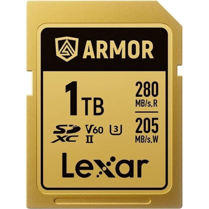 Scheda Lexar Armor Gold SDXC UHS-II 1 TB Acciaio IP68 R280/W210 V60