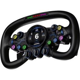 Moza Racing Vision GS RS064 310mm GT Steering Wheel 2.85" HD Touchscreen Carbon Fiber Aluminum 72 Inputs Wireless Slip