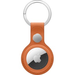 Fein geflochtener Schlüsselanhänger für den AirTag – Fuchsorange